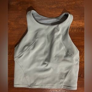Long lined blue Lululemon Sports Bra Size 2 Aqua